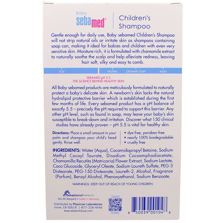 洗髮, 護髮: Sebamed USA, Children's Shampoo, 8.5 fl oz (250 ml)