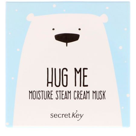 Argan油, 面霜: Secret Key, Hug Me, Moisture Steam Cream, Musk, 2.82 oz (80 g)