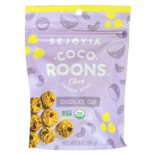 Sejoyia, Coco-Roons, Chewy Cookie Bites, Chocolate Chip, 3 oz (85 g) Review