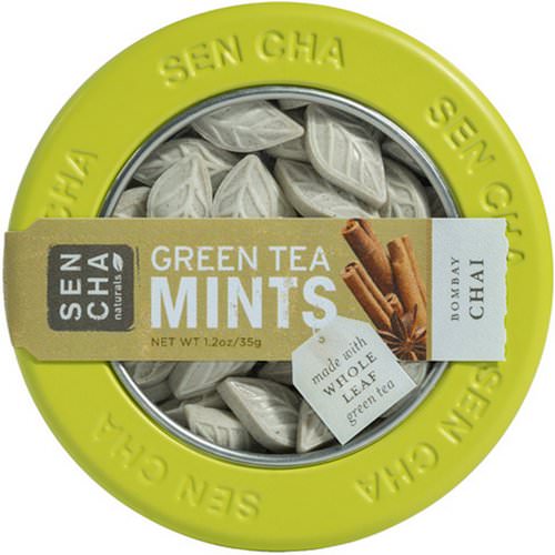 Sencha Naturals, Green Tea Mints, Bombay Chai, 1.2 oz (35 g) Review