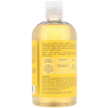 沐浴露, 嬰兒沐浴露: SheaMoisture, Baby Wash & Shampoo, With Frankincense & Myrrh, 13 fl oz (384 ml)