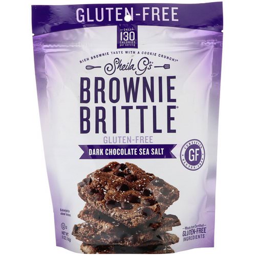 Sheila G's, Brownie Brittle, Gluten-Free, Dark Chocolate Sea Salt, 5 oz (142 g) Review