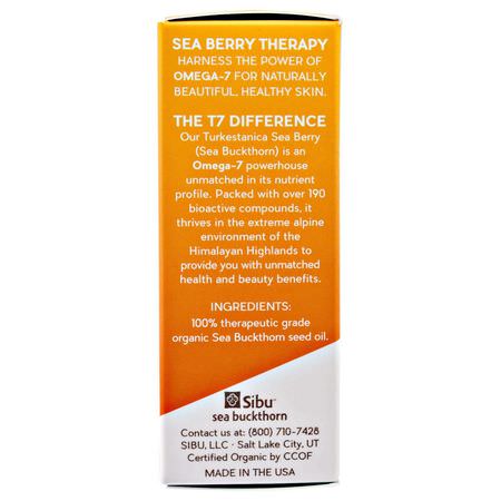 血清, 治療: Sibu Beauty, Sea Berry Seed Oil, 10 ml