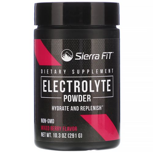 Sierra Fit, Electrolyte Powder, 0 Calories, Mixed Berry, 10.3 oz (291 g) Review