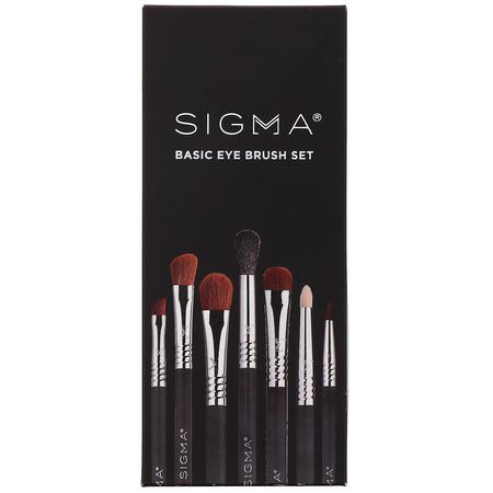 化妝禮品, 化妝刷: Sigma, Basic Eye Brush Set, 7 Piece Set