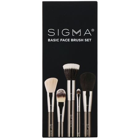化妝禮品, 化妝刷: Sigma, Basic Face Brush Set, 5 Piece Set