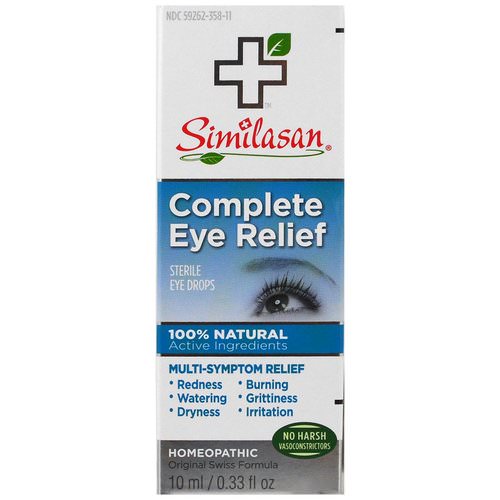Similasan, Complete Eye Relief, Sterile Eye Drops, 0.33 fl oz (10 ml) Review