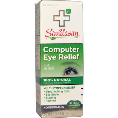 Similasan, Computer Eye Relief, Sterile Eye Drops, 0.33 fl oz (10 ml) Review