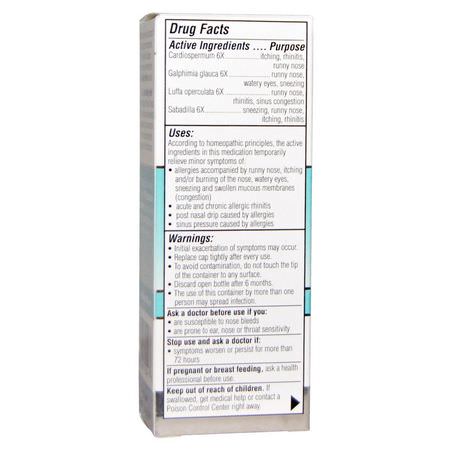 鼻噴霧劑, 鼻竇沖洗器: Similasan, Nasal Allergy Relief, 0.68 fl oz (20 ml)