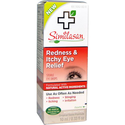 Similasan, Redness & Itchy Eye Relief, 0.33 fl oz (10 ml) Review