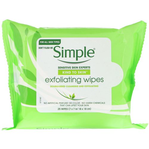 Simple Skincare, Exfoliating Wipes, 25 Wipes Review