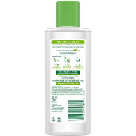 清潔劑, 洗面奶: Simple Skincare, Micellar Cleansing Water, 6.7 fl oz (198 ml)