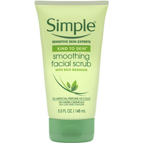 Simple Skincare, Smoothing Facial Scrub, 5 fl oz (148 ml) Review