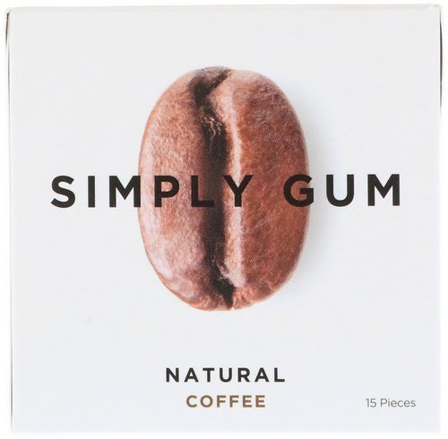 Simply Gum, Gum, Natural Coffee, 15 Pieces Review