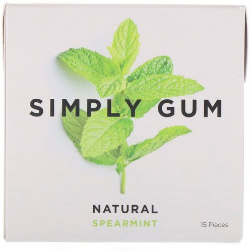 Simply Gum, Spearmint Natural Gum, 15 Pieces Review