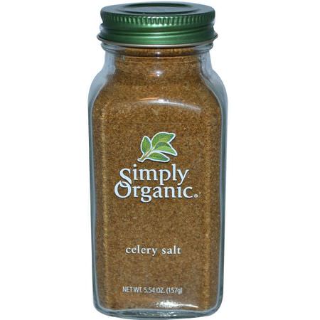 香料, 鹽: Simply Organic, Celery Salt, 5.54 oz (157 g)