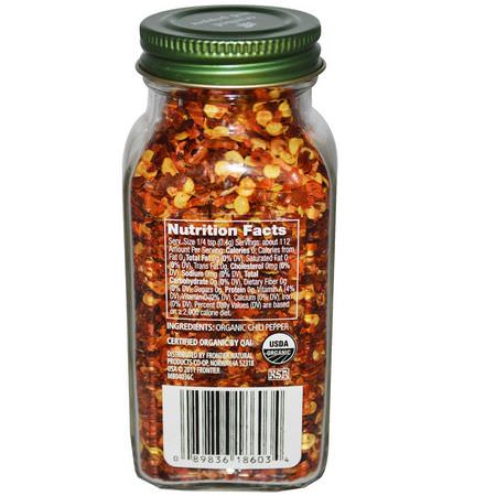 辣椒, 香料: Simply Organic, Crushed Red Pepper, 1.59 oz (45 g)