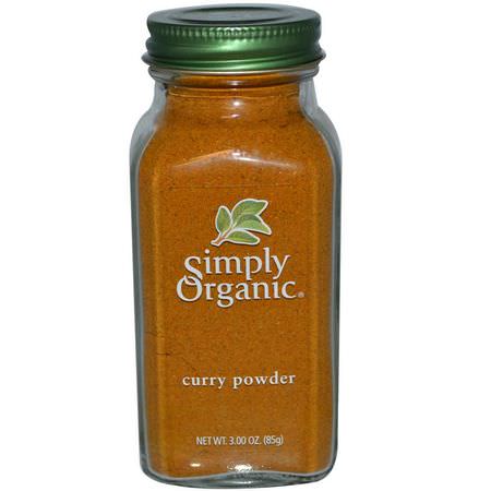 咖哩, 香料: Simply Organic, Curry Powder, 3.00 oz (85 g)