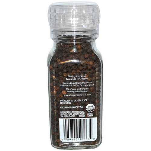 Simply Organic, Daily Grind, Black Peppercorn, 2.65 oz (75 g) Review