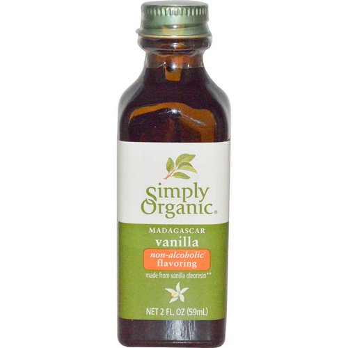 Simply Organic, Madagascar Vanilla, Non-Alcoholic Flavoring, Farm Grown, 2 fl oz (59 ml) Review