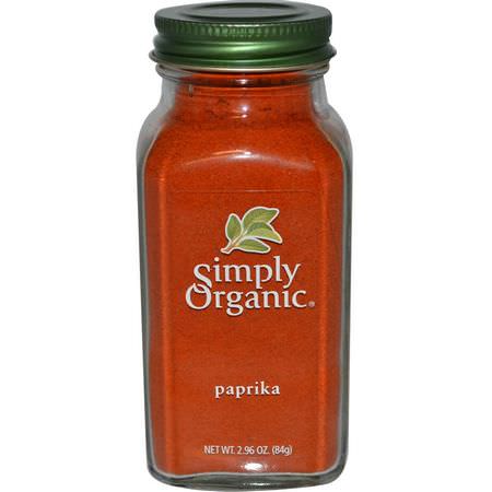 辣椒粉, 香料: Simply Organic, Paprika, 2.96 oz (84 g)