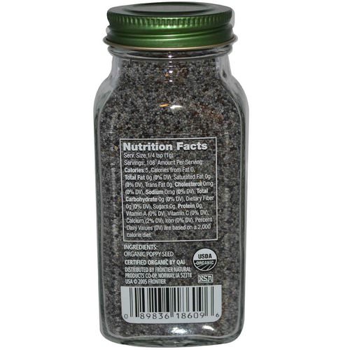 Simply Organic, Poppy Seed, 3.81 oz (108 g) Review