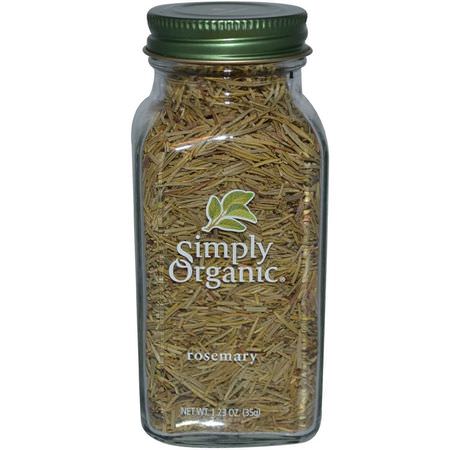 香料, 迷迭香: Simply Organic, Rosemary, 1.23 oz (35 g)