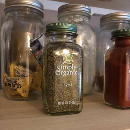 Simply Organic Thyme Herbs Spices - 香料, 百里香, 順勢療法, 草藥