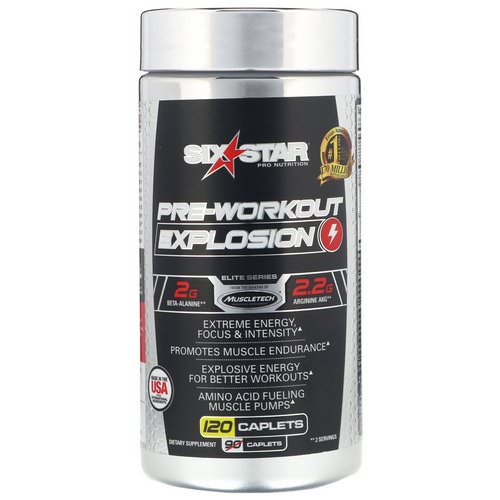 Six Star, Pre-Workout Explosion, 120 Caplets Review
