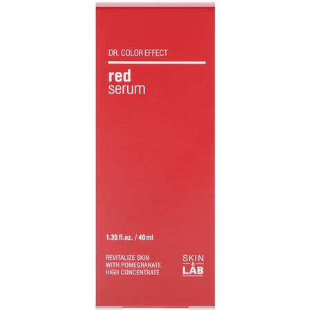 治療, 血清: Skin&Lab, Dr. Color Effect, Red Serum, 1.35 fl oz (40 ml)