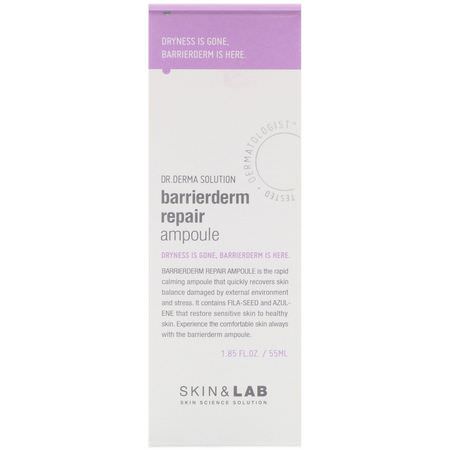 皮膚發癢, 乾燥: Skin&Lab, Dr. Derma Solution, Barrierderm Repair Ampoule, 1.85 fl oz (55 ml)