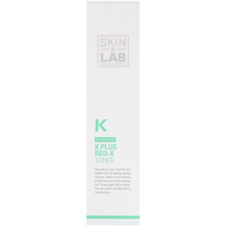 碳粉, K美容潔面乳: Skin&Lab, Dr. Vita Clinic, K Plus Red-X Toner, 150 ml