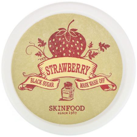 去角質, 去角質: Skinfood, Black Sugar, Strawberry Mask Wash Off, 100 g