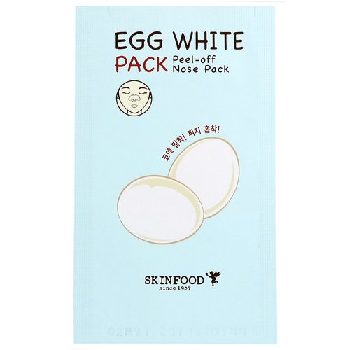 Skinfood, Egg White Pack, Peel-Off Nose Pack, 1 Sheet Review