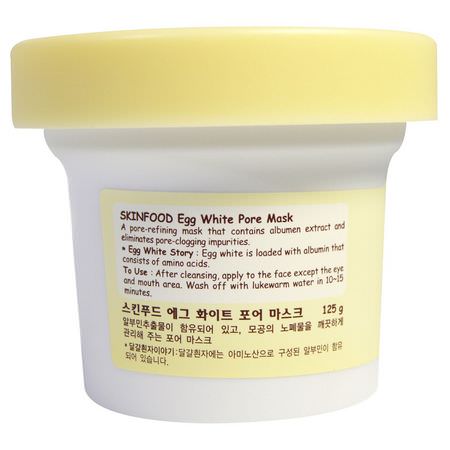 清潔劑, 洗面奶: Skinfood, Egg White Pore Mask, 125 g