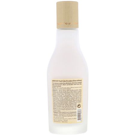 瑕疵, 粉刺: Skinfood, Peach Sake Emulsion, 4.56 fl oz (135 ml)
