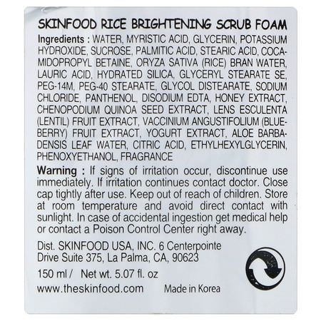 SKINFOOD K-Beauty Cleanse Tone Scrub Exfoliators Scrubs - 去角質, 去角質, K-Beauty Cleanse, 去角質