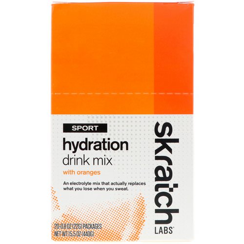 SKRATCH LABS, Sport Hydration Drink Mix, Oranges, 20 Packets, 0.8 oz (22 g) Each Review