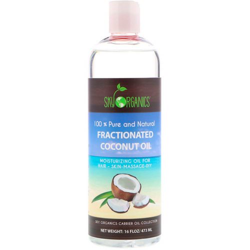 Sky Organics, Fractionated Coconut Oil, 100% Pure and Natural, 16 fl oz (473 ml) Review