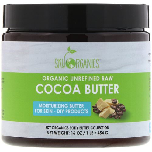 Sky Organics, Organic Unrefined Raw Cocoa Butter, 16 oz (454 g) Review