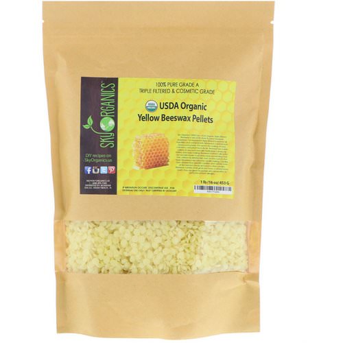 Sky Organics, Organic, Yellow Beeswax Pellets, 16 oz (453 g) Review
