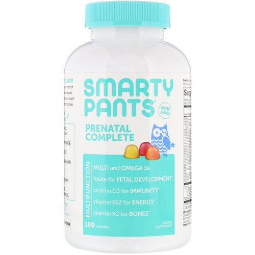 SmartyPants, Prenatal Complete, Lemon, Orange and Strawberry Banana, 180 Gummies Review