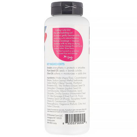 護髮素, 洗髮水: SoCozy, Kids, Curl Shampoo, Ultra-Hydrating Cleanser, 10.5 fl oz (311 ml)