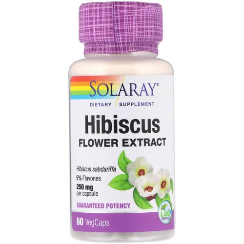 Solaray, Hibiscus Flower Extract, 250 mg, 60 Vegcaps Review