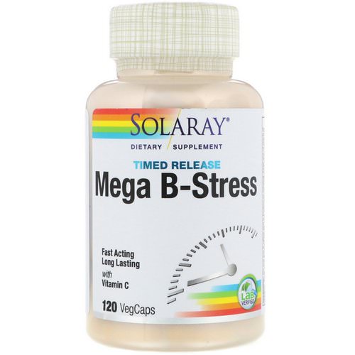 Solaray, Mega B-Stress, Timed-Release, 120 VegCaps Review