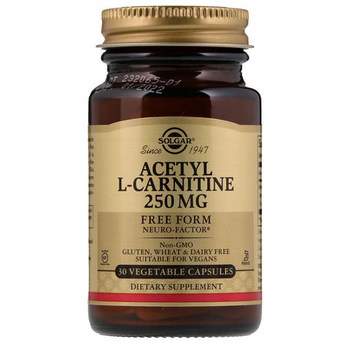 Solgar, Acetyl-L-Carnitine, 250 mg, 30 Vegetable Capsules Review