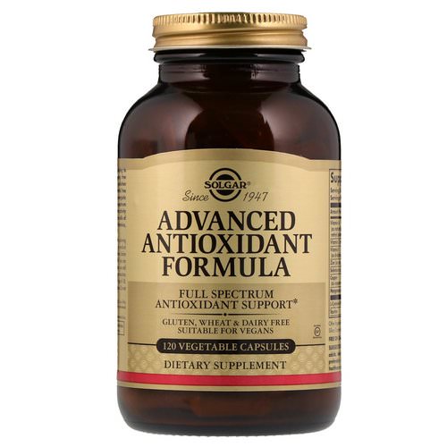 Solgar, Advanced Antioxidant Formula, 120 Vegetable Capsules Review