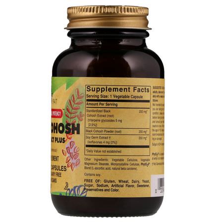 黑升麻, 順勢療法: Solgar, Black Cohosh Root Extract Plus, 60 Vegetable Capsules