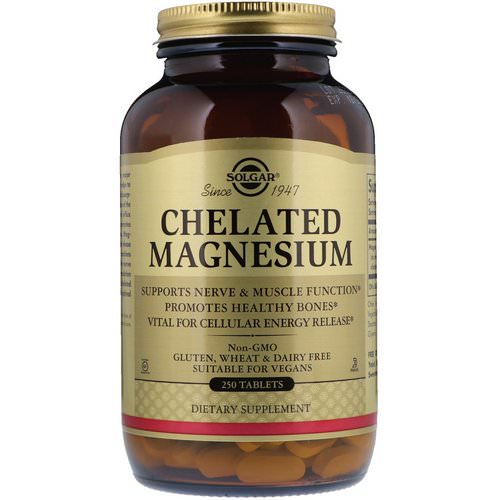 Solgar, Chelated Magnesium, 250 Tablets Review