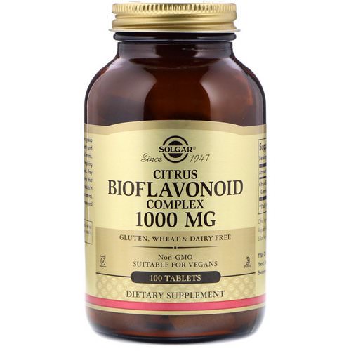 Solgar, Citrus Bioflavonoid Complex, 1,000 mg, 100 Tablets Review